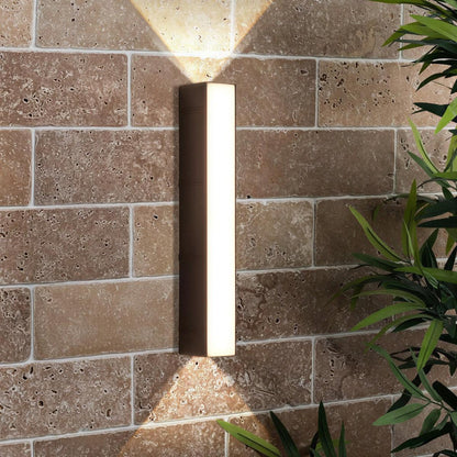 Exterior Outdoor Wall Light With Wide Up Down Lighting