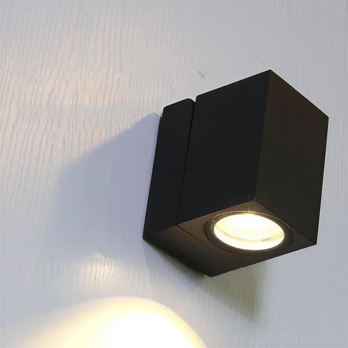 Exterior Outdoor Wall Mount Light with Adjustable Spotlight