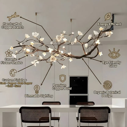 Minas Rustic Tree Branch Chandelier