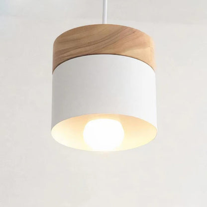 Modern Ceiling Pendant Light With Stylish Minimalistic Wooden Base