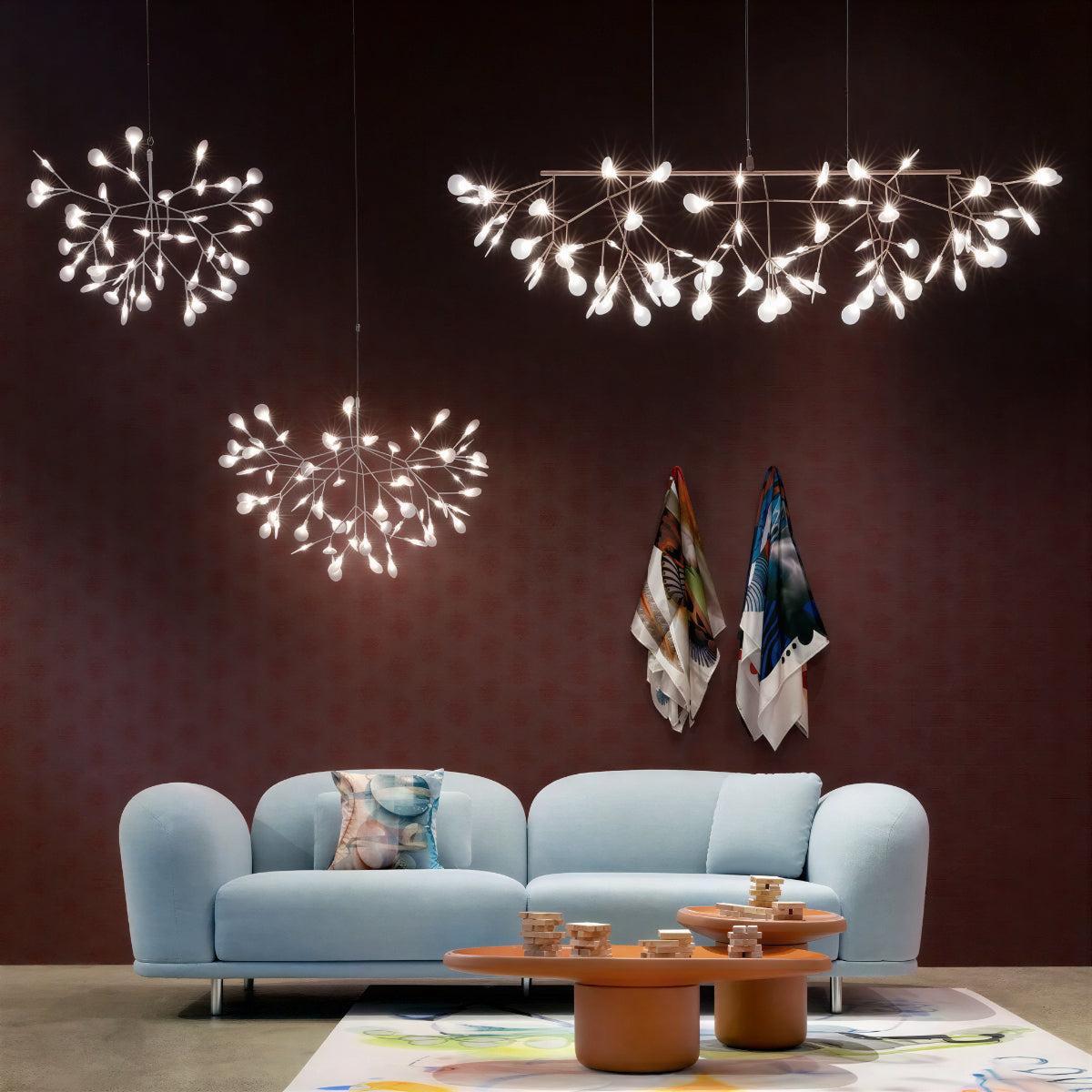 Modern Heracleum Branching Chandelier Light Fixture