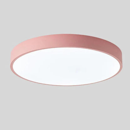 Modern Minimalist Circular Flush Mount Ceiling Lighting Fixture