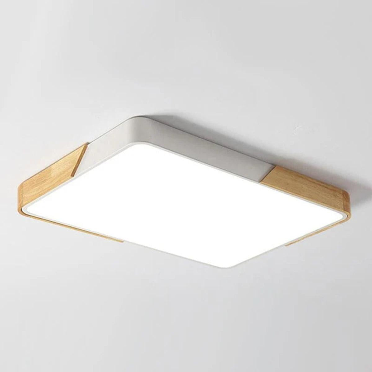 Modern Minimalist Square Flushmount Ceiling Lighting Fixture