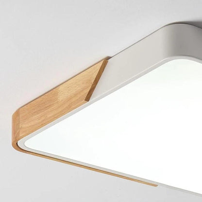 Modern Minimalist Square Flushmount Ceiling Lighting Fixture