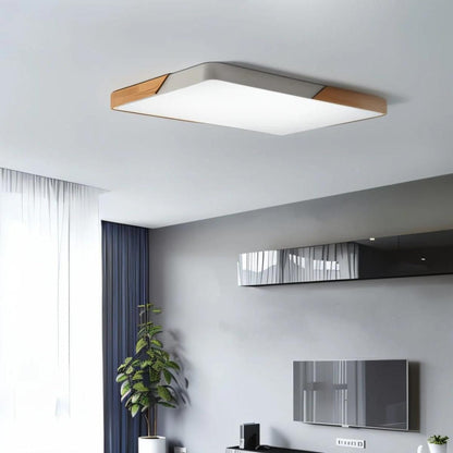 Modern Minimalist Square Flushmount Ceiling Lighting Fixture