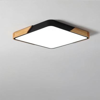 Modern Minimalist Square Flushmount Ceiling Lighting Fixture