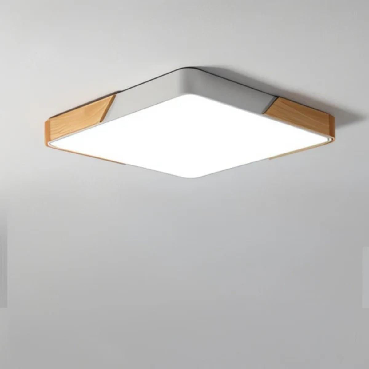 Modern Minimalist Square Flushmount Ceiling Lighting Fixture