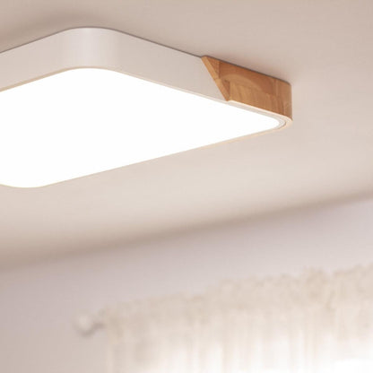 Modern Minimalist Square Flushmount Ceiling Lighting Fixture