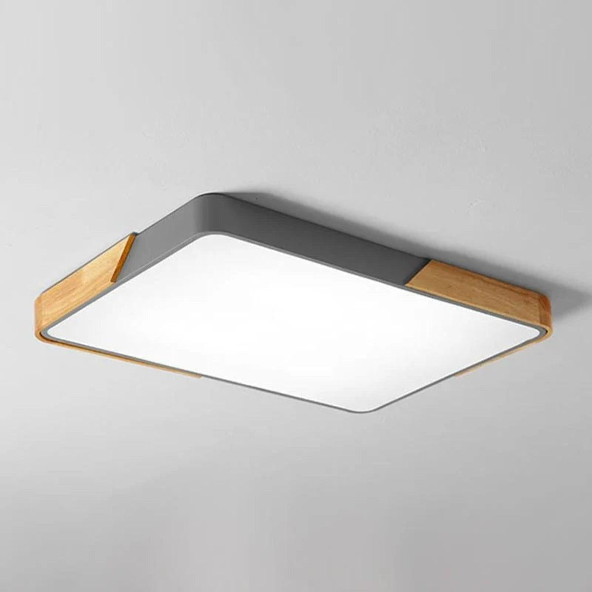 Modern Minimalist Square Flushmount Ceiling Lighting Fixture
