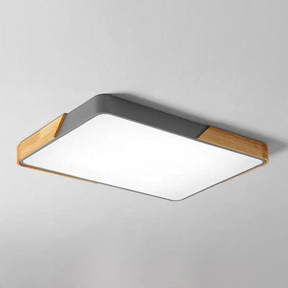 Modern Minimalist Square Flushmount Ceiling Lighting Fixture