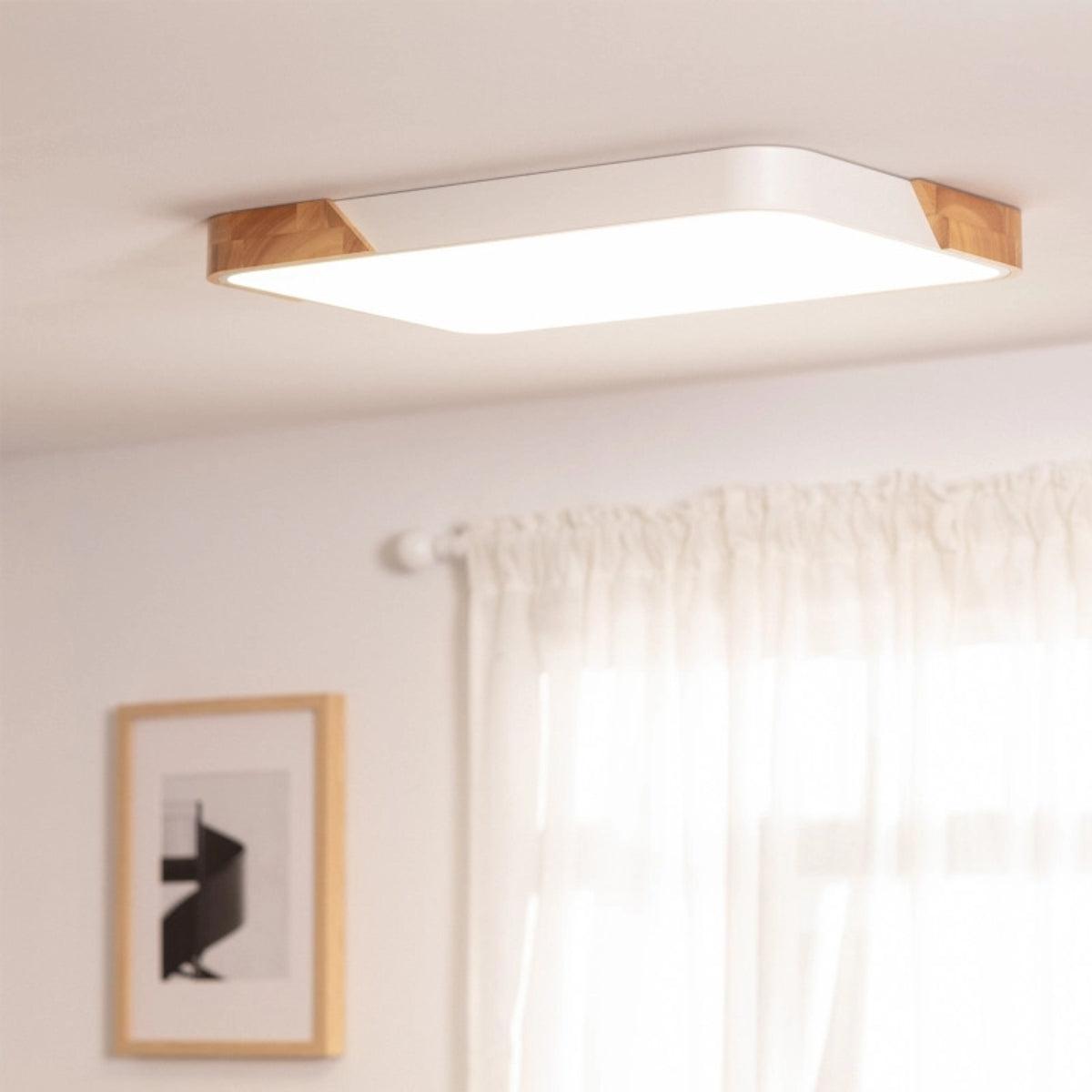 Modern Minimalist Square Flushmount Ceiling Lighting Fixture