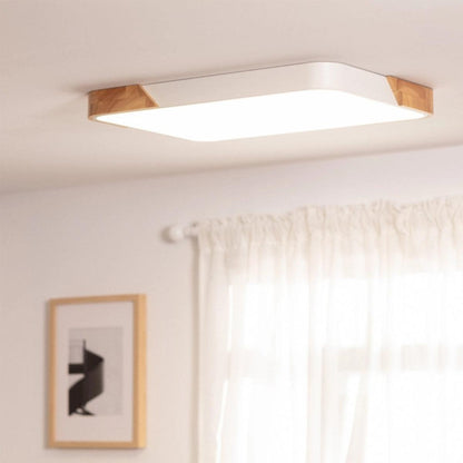 Modern Minimalist Square Flushmount Ceiling Lighting Fixture