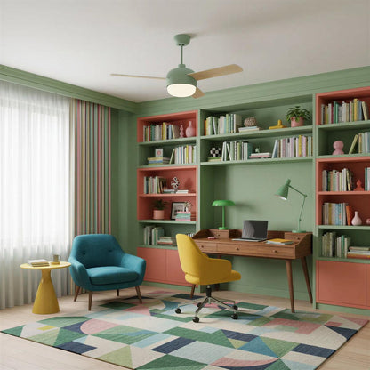 Modern Nordic Ceiling Fan With Light