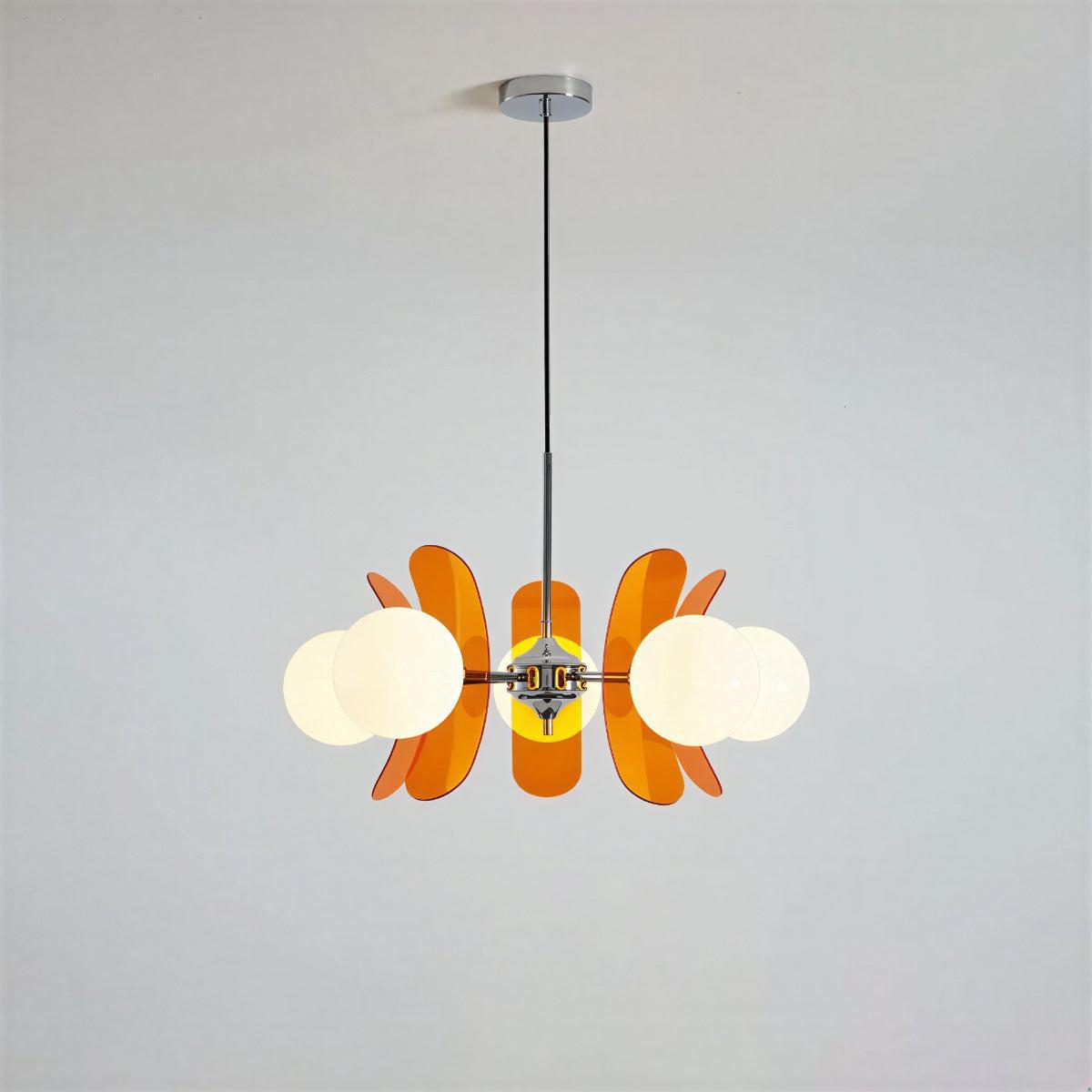 Modern Sputnik Chandelier Light With Glass Globe Shades