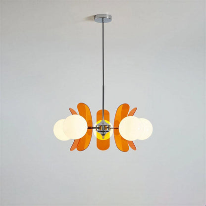 Modern Sputnik Chandelier Light With Glass Globe Shades