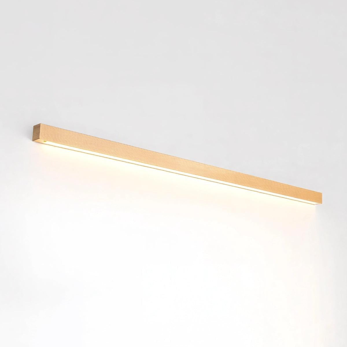 Modern Vanity Light Fixture With Minimalist Slim Wood Design