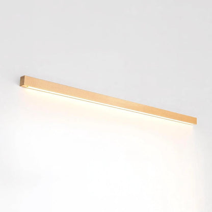 Modern Vanity Light Fixture With Minimalist Slim Wood Design