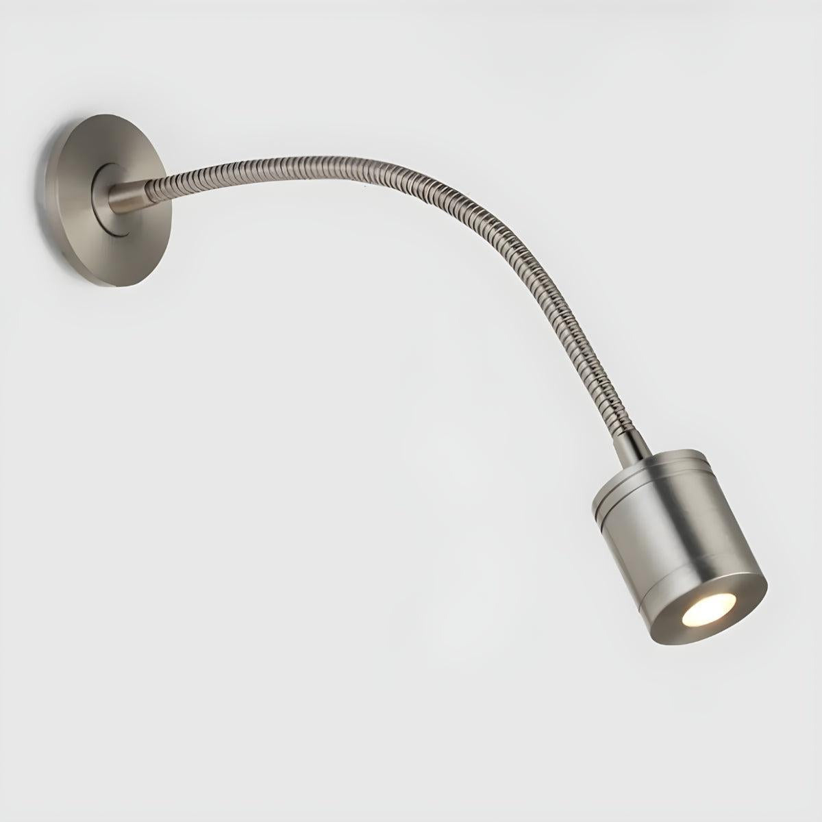 Modern Wall Sconce Lighting Fixture With Flexible Gooseneck For Reading