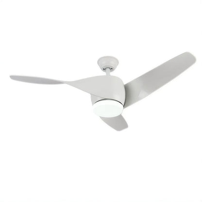 Modern Wooden Curved Ceiling Fan With Light