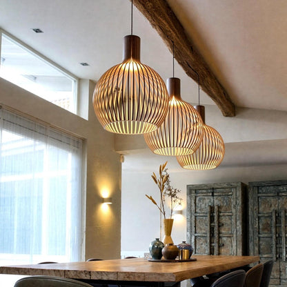 Open Cage Pendant Light Fixture