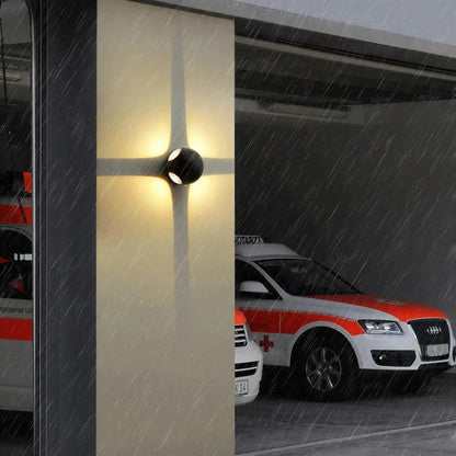 Outdoor Wall Sconce Light With Multi Beam Design