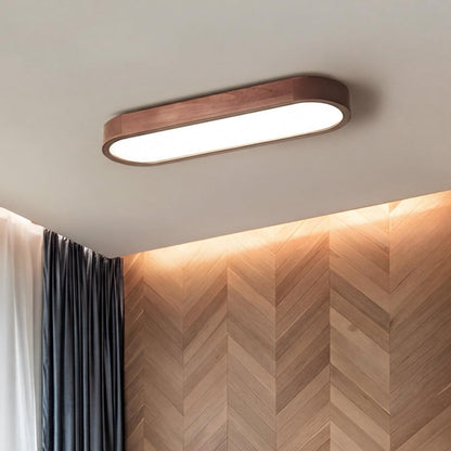 Oval Shaped Modern Linear Ceiling Light