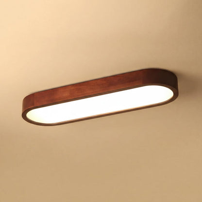 Oval Shaped Modern Linear Ceiling Light