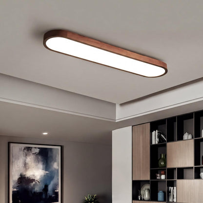 Oval Shaped Modern Linear Ceiling Light