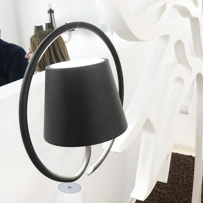 Pendant Light With Halo Ring And Touch-Dimming