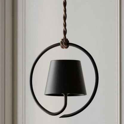 Pendant Light With Halo Ring And Touch-Dimming
