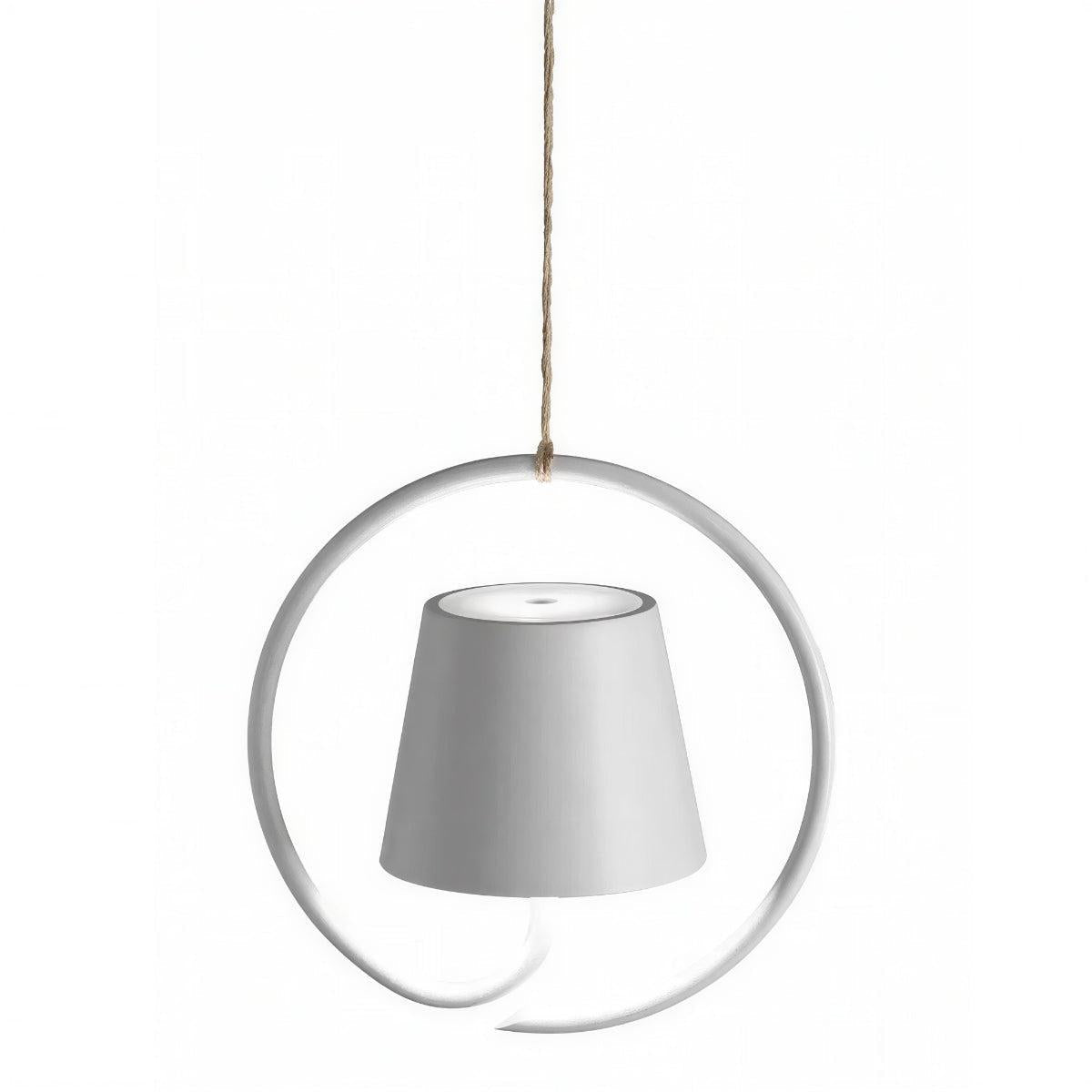 Pendant Light With Halo Ring And Touch-Dimming