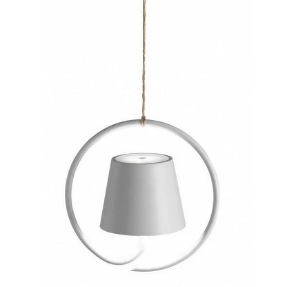 Pendant Light With Halo Ring And Touch-Dimming