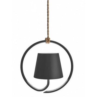 Pendant Light With Halo Ring And Touch-Dimming