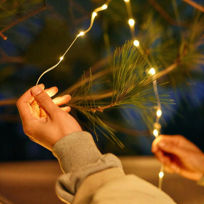 Retractable String LED Lights With Battery Operated Portable Design