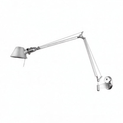 Swing Arm Sconce Wall Light With Long Adjustable Swiveling Arm