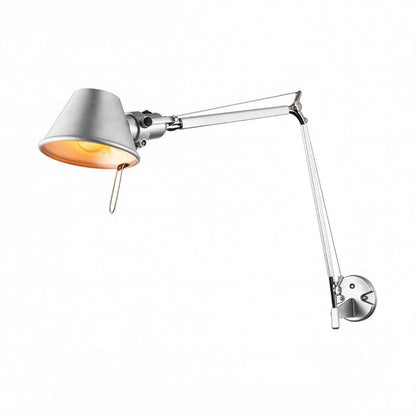 Swing Arm Sconce Wall Light With Long Adjustable Swiveling Arm