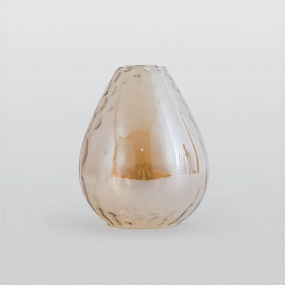 Wood Glass Teardrop Pendant Ceiling Light