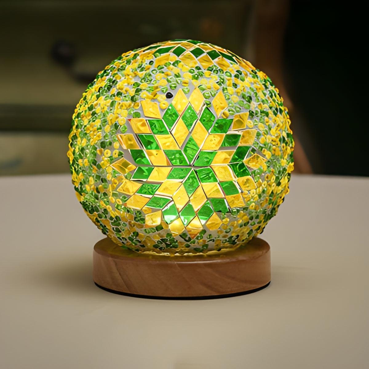 Turkish Style Lamp With Mosaic Boho Design