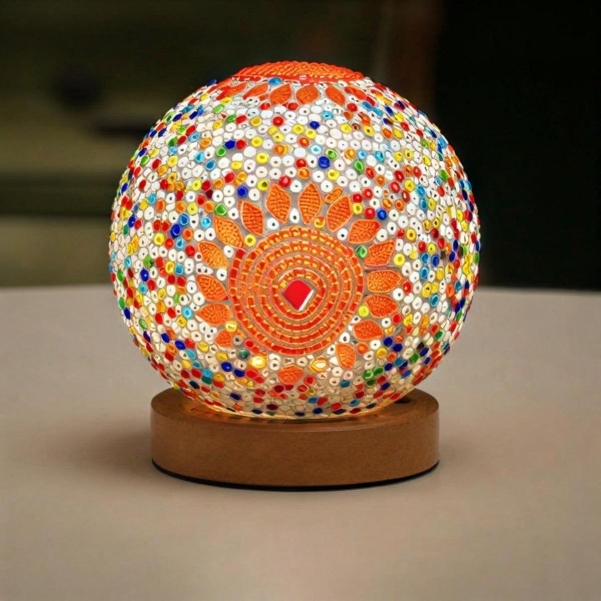 Turkish Style Lamp With Mosaic Boho Design