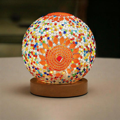 Turkish Style Lamp With Mosaic Boho Design