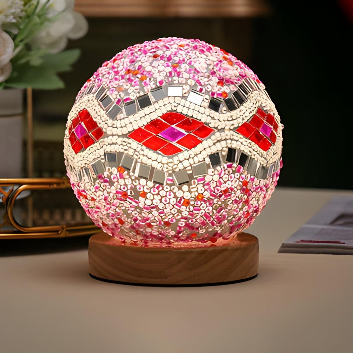 Turkish Style Lamp With Mosaic Boho Design