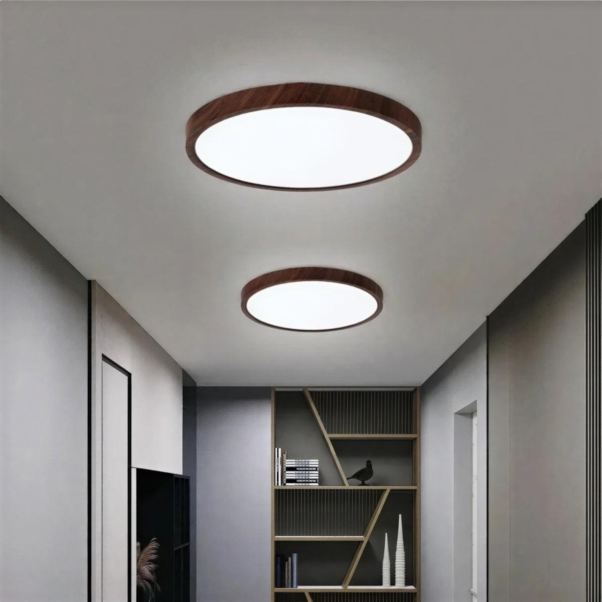 Ultrathin Circular Flushmount Ceiling Light With Adjustable Lighting Modes