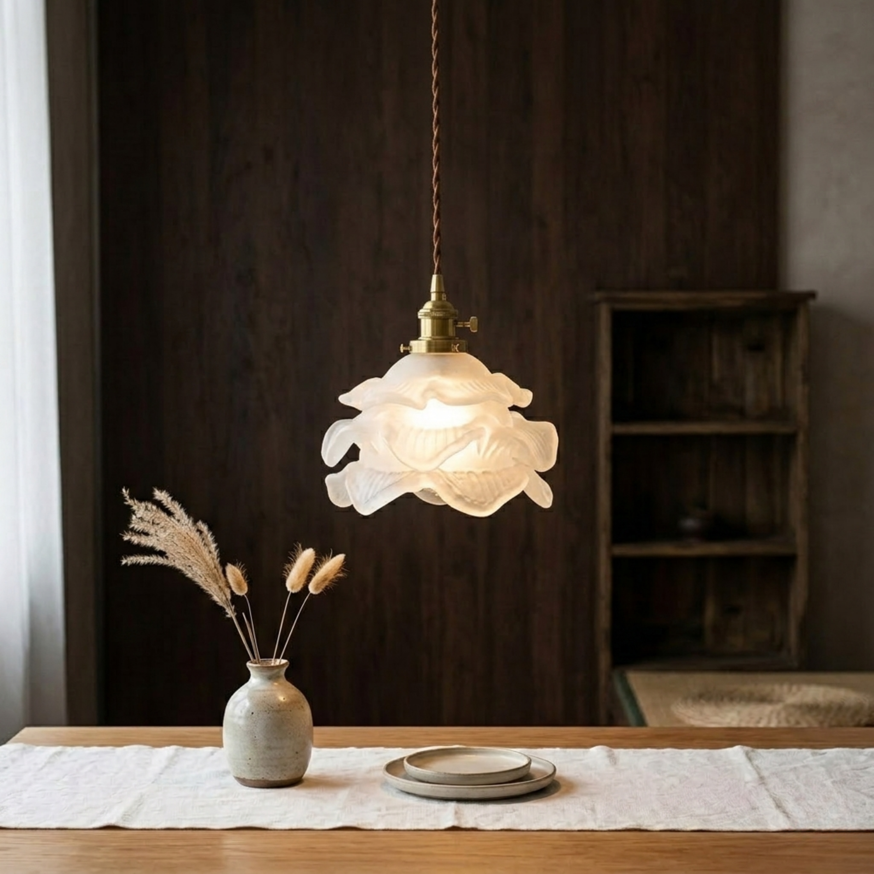White Flower LED Pendant Ceiling Light