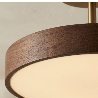 Wood Grain Round LED Ceiling Light