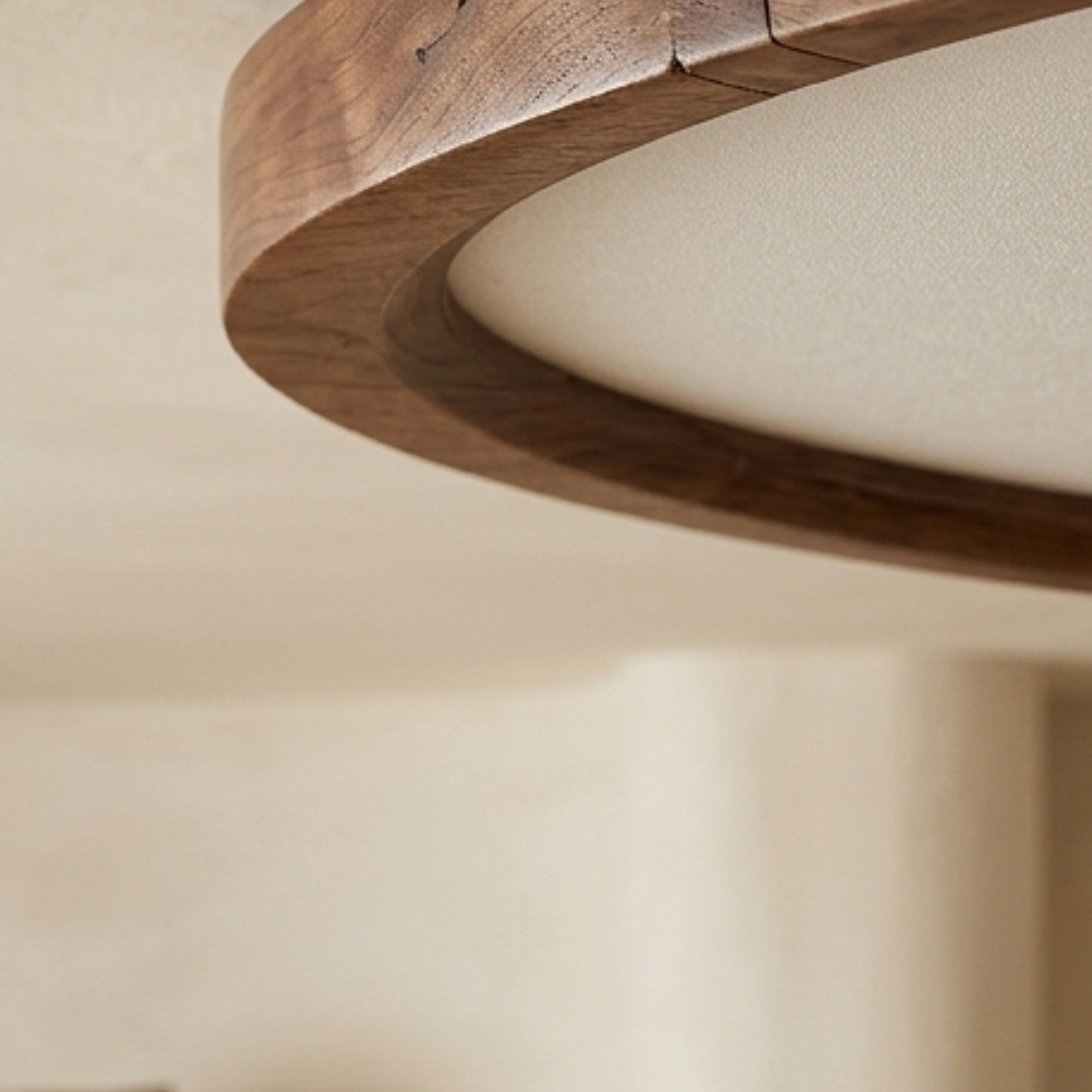 Brown Oval Acrylic LED Flush Mount Ceiling Light