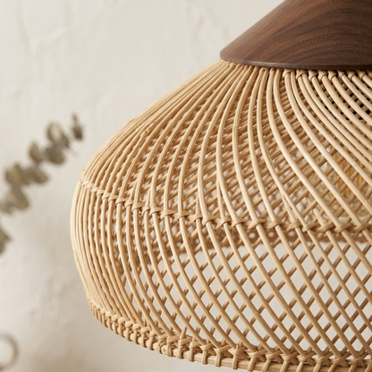 Vintage Rattan Ceiling Light