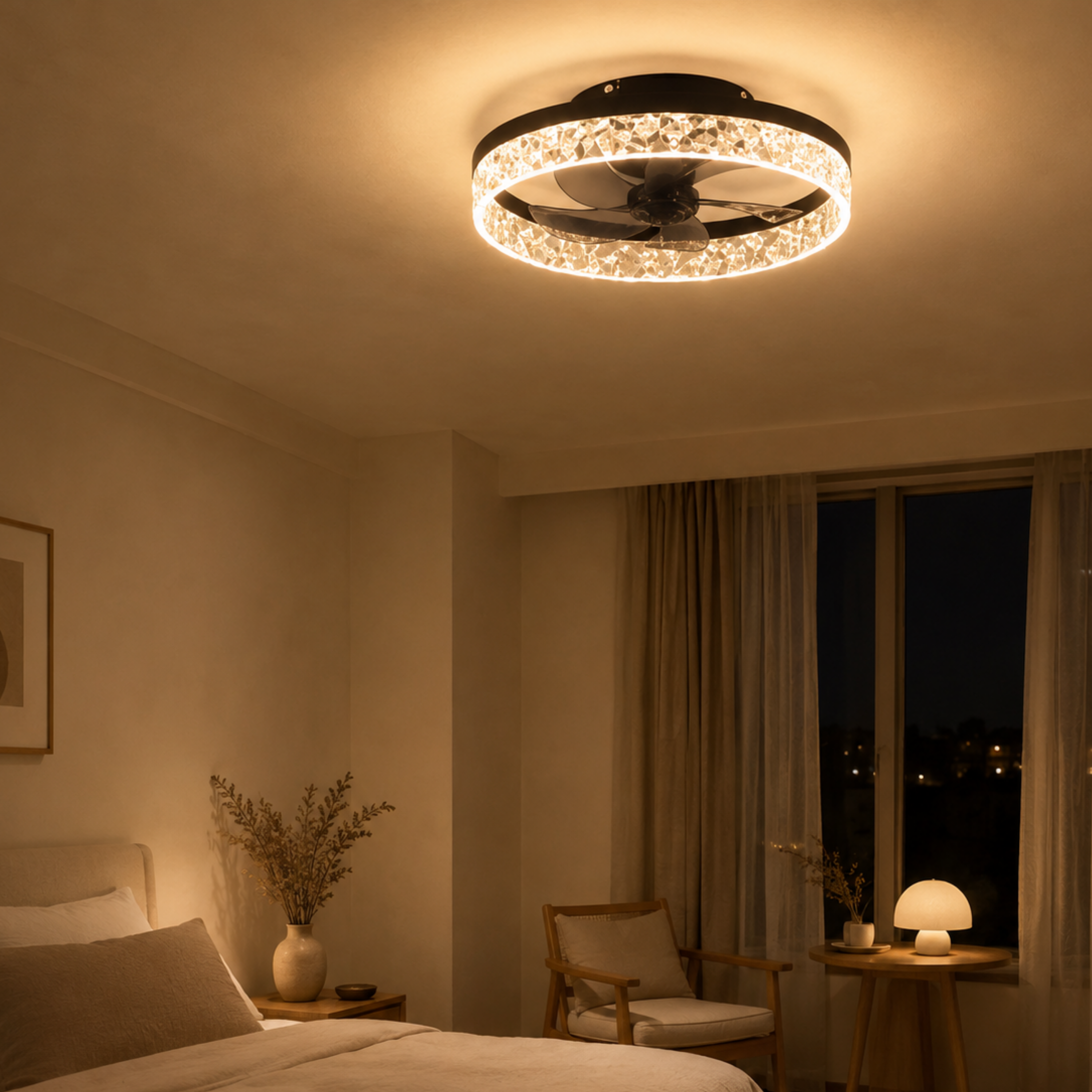 Illuminated LED Ceiling Fan Light