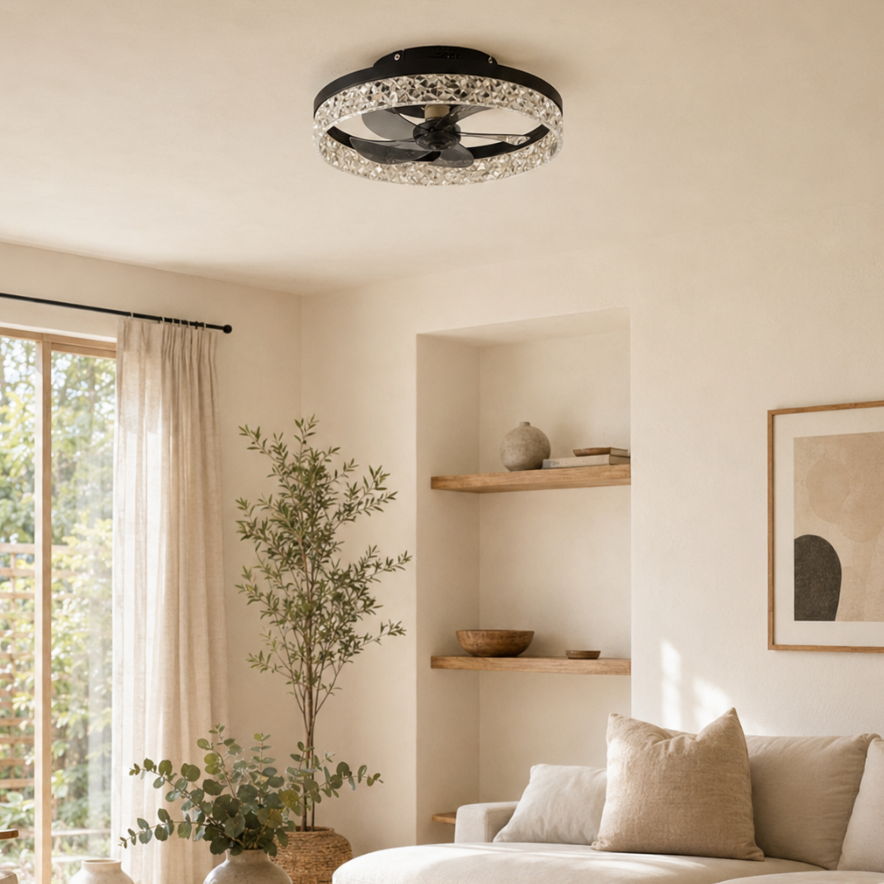 Illuminated LED Ceiling Fan Light