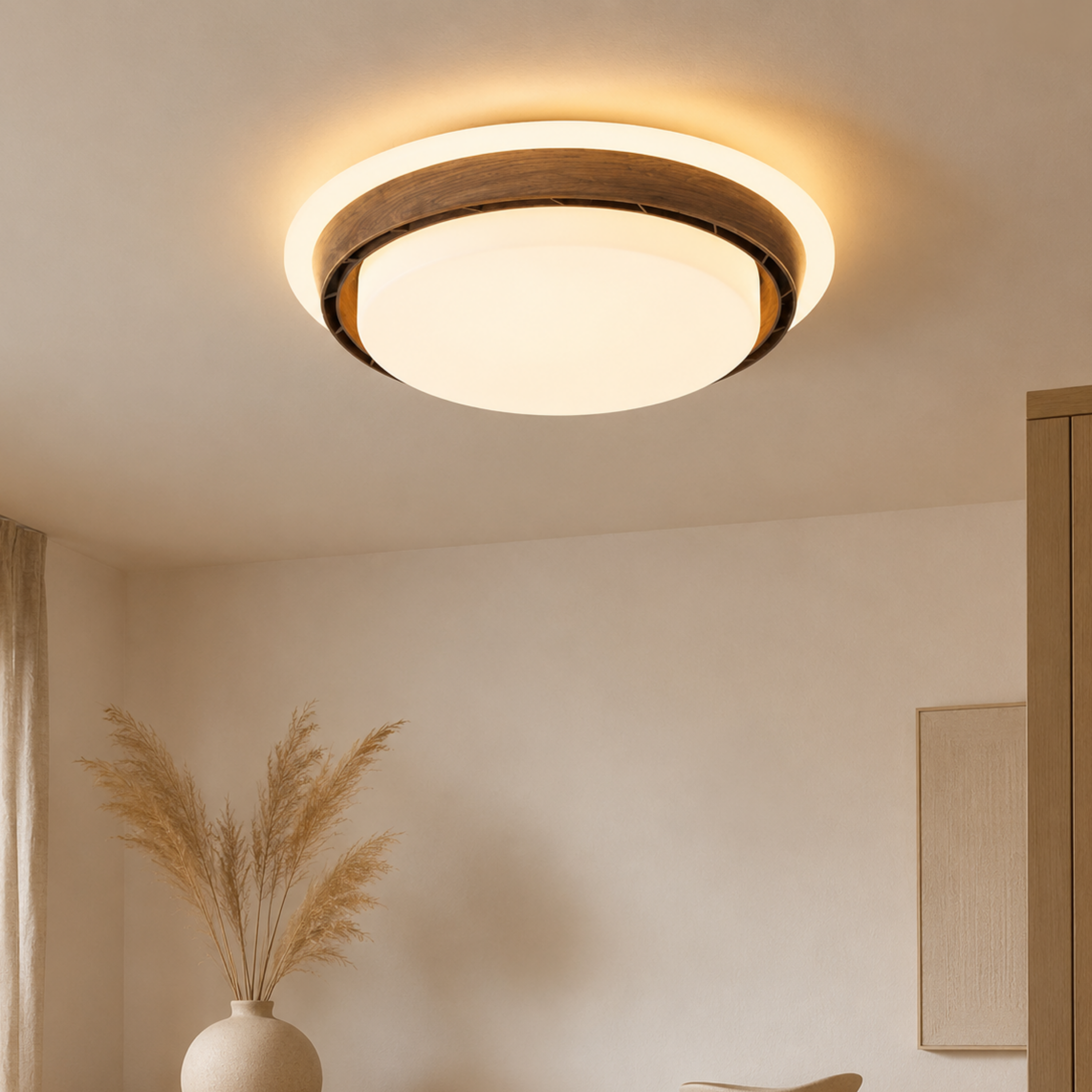 Bladeless LED Ceiling Fan Light