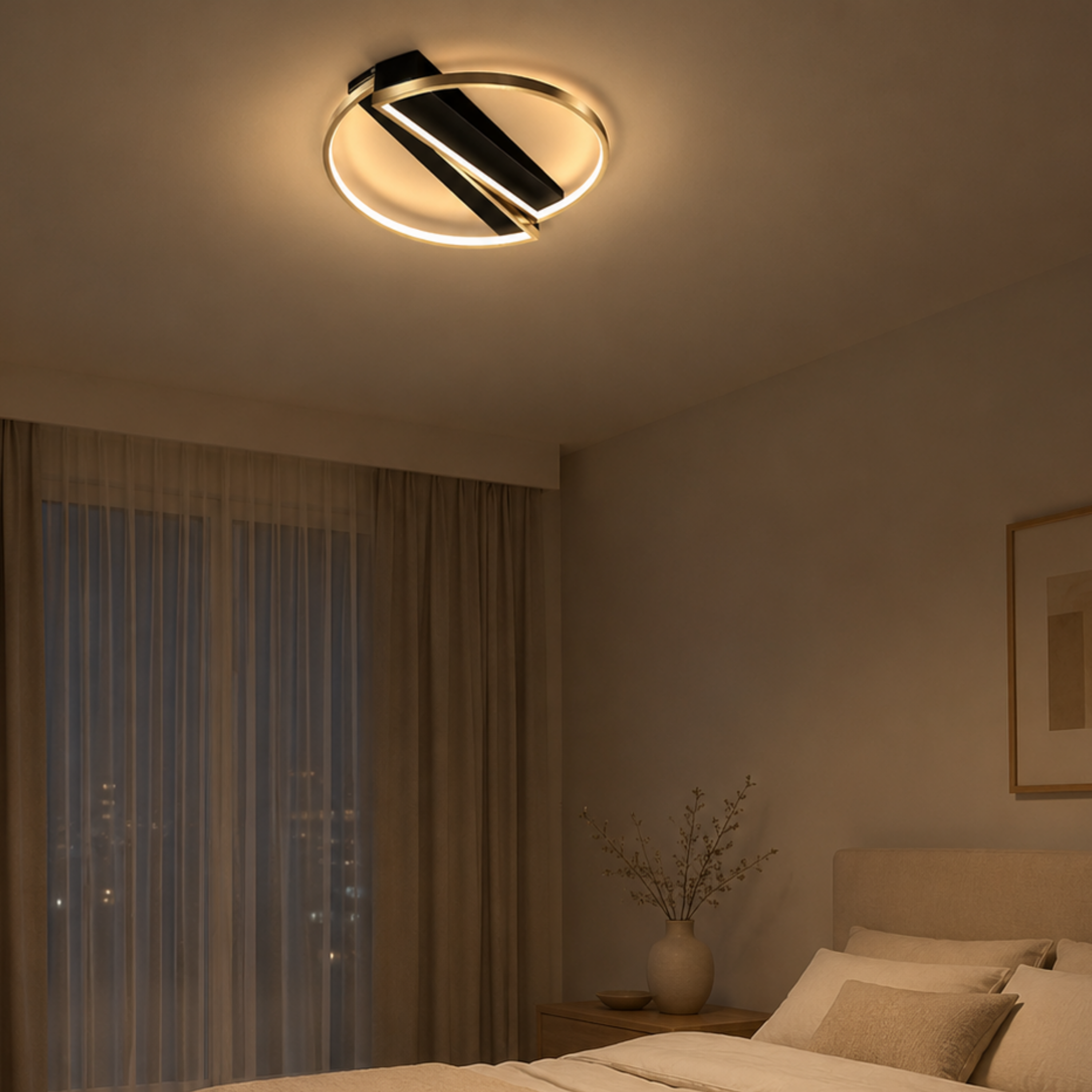 Modern Geometric LED Ceiling Light